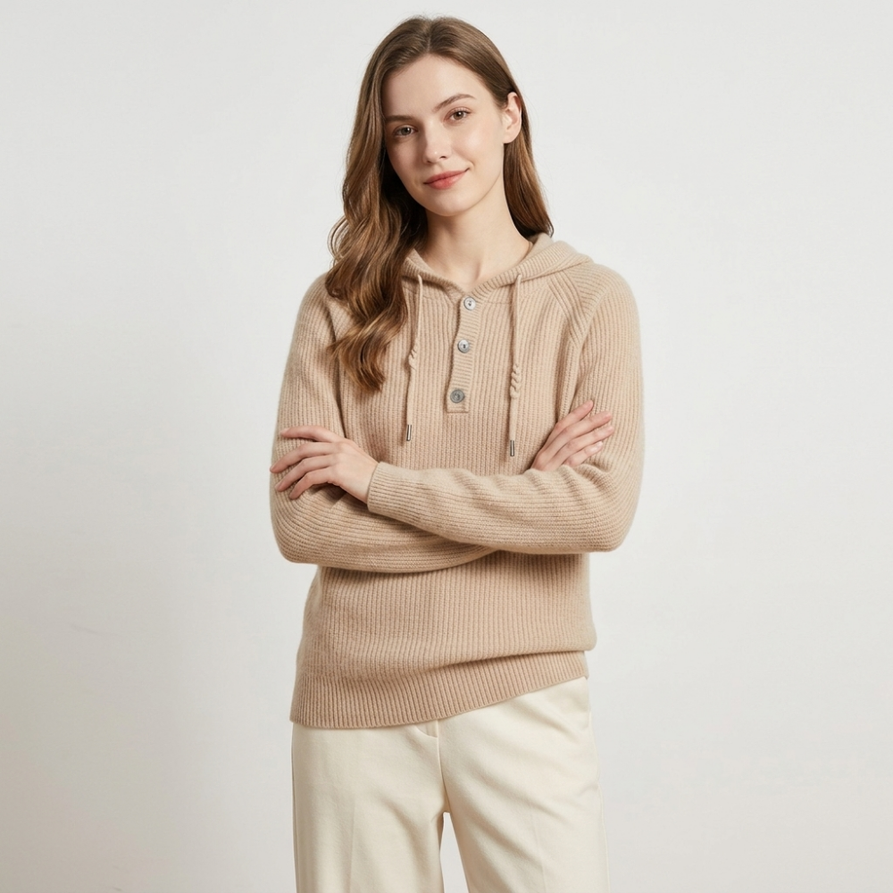 Loomhaven – Cashmere Wool Hooded Cardigan