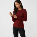 Quillstone – Ribbed Sweater — Burgundy