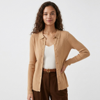 Baythread – Mulberry Silk Collared Cardigan