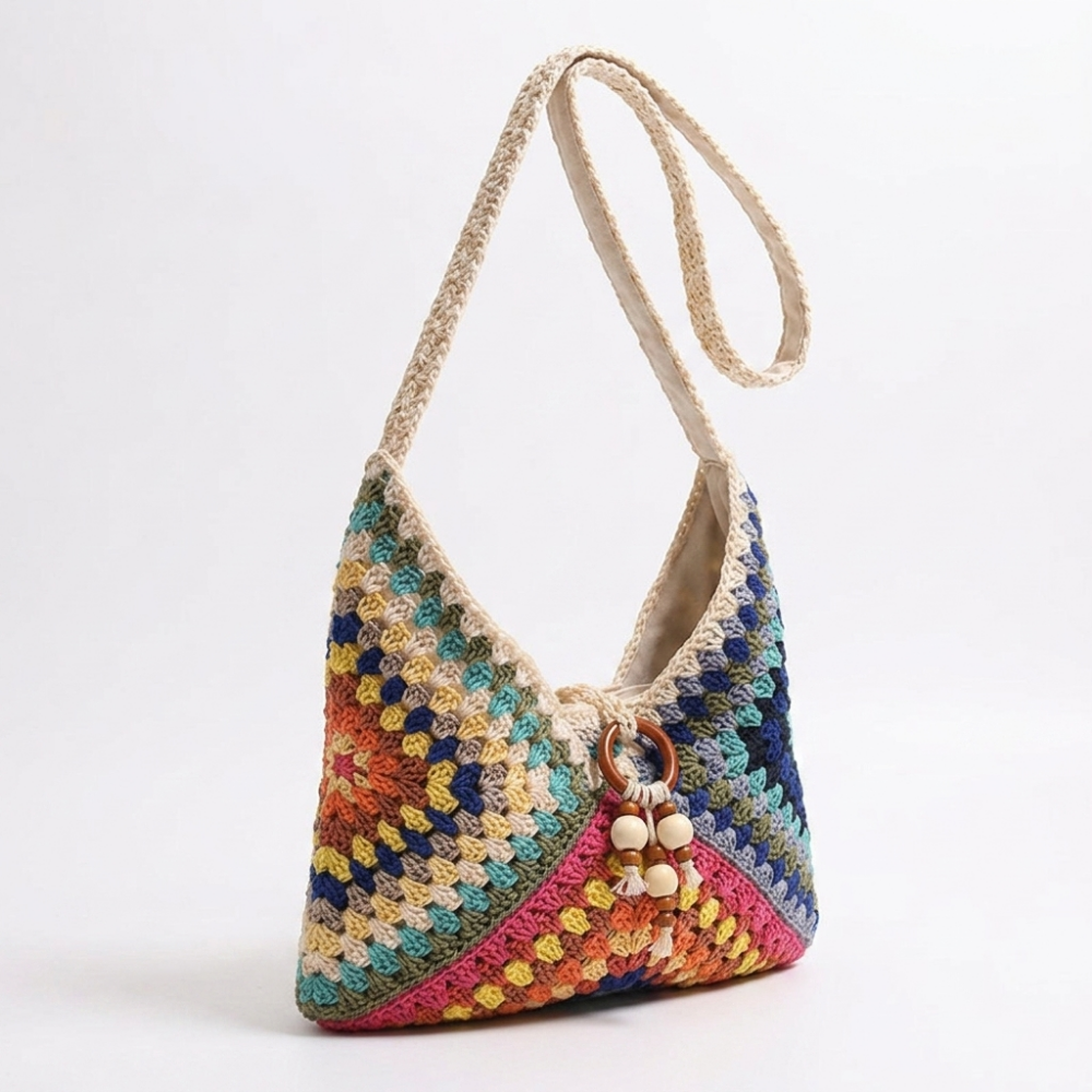 Vistaweave – Woven Shoulder Bag — Multicolor