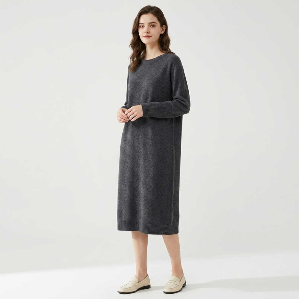 Crestloom – Cashmere Dress — Gray