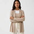 Hearthfall – Cashmere Wool Cardigan — Beige