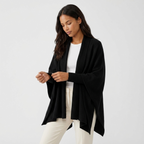 Hearthfall – Cashmere Wool Cardigan — Black