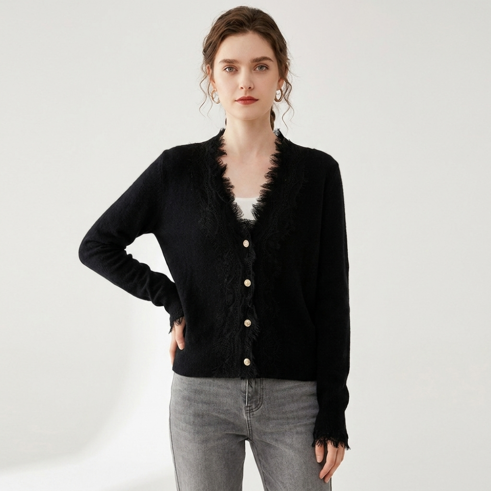 Hearthgale – Cashmere Wool Sweater — Black