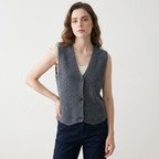 Windfell – Cashmere Wool Vest — Gray