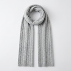 Crestwarp – Cashmere Wool Scarf — Gray