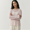 Scaleweave – Cashmere Wool Sweater — Light Pink