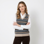 Oakridge – Cashmere Wool Vest — Beige