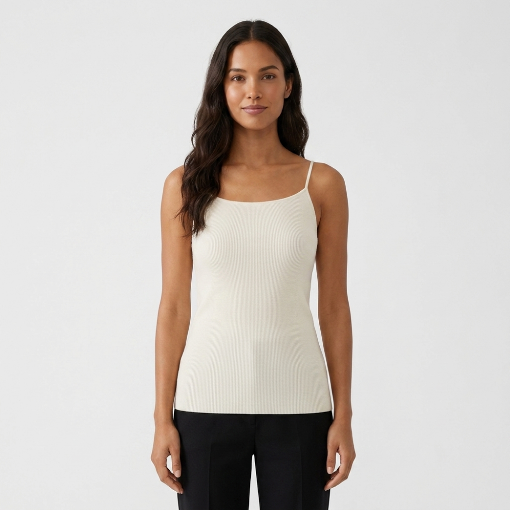 Sirocco – Cashmere Wool Tank Top — White