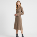 Fjordline – Cashmere Wool Dress — Khaki