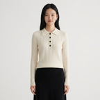 Alessandra – Cashmere Wool Sweater — White