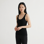 Fiona – Cashmere Wool Tank Top — Black