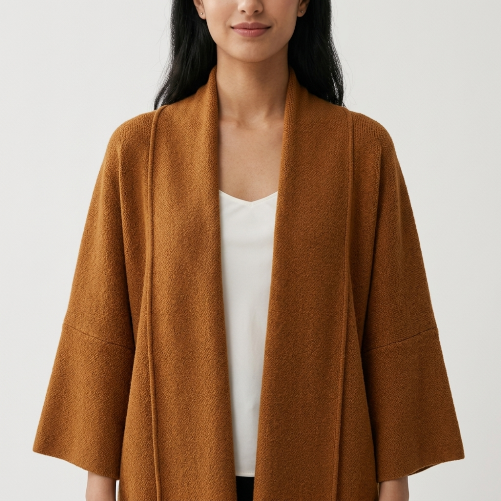 Valeharbor – Cashmere Wool Shawl Coat