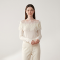 Shadowbloom – Cashmere Wool Sweater — White