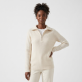 Windrift – Wool Half-Zip Sweater — Cream