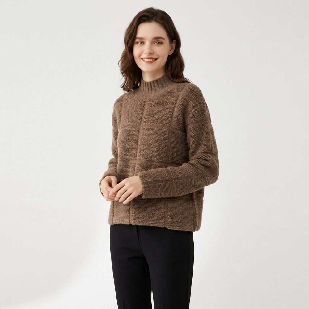 Forgegrid – Cashmere Wool Sweater — Brown