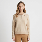 Azure – Cashmere Wool Sweater — Beige