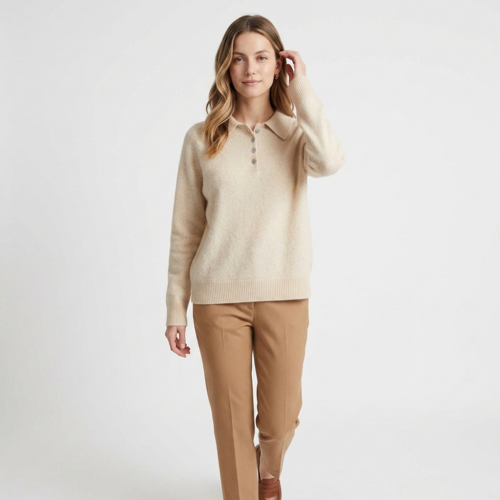 Azure – Cashmere Wool Sweater — White