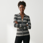 Hearthline – Cashmere Wool Cardigan — Gray