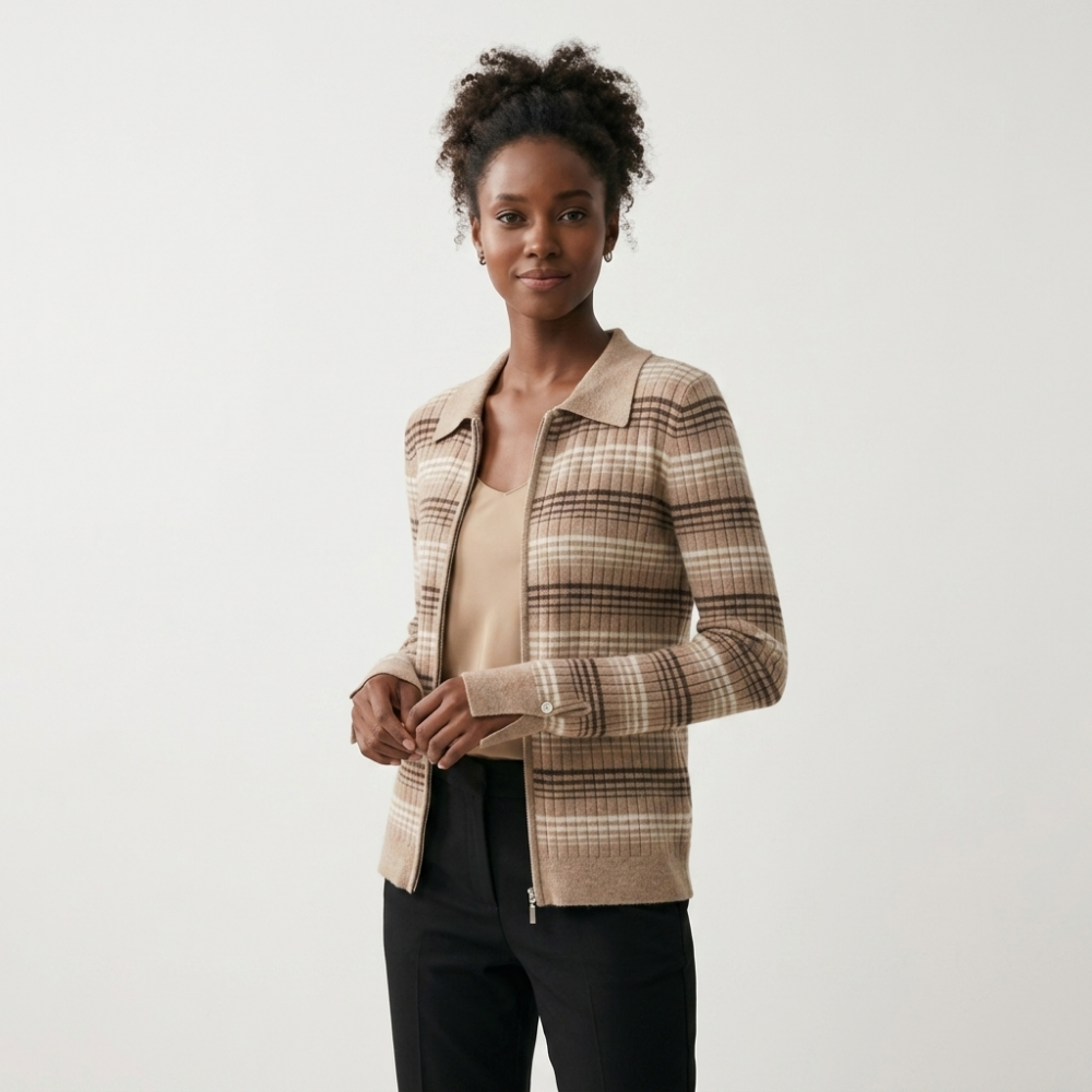 Hearthline – Cashmere Wool Cardigan — Khaki