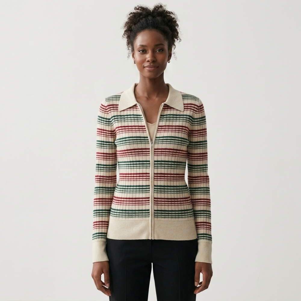 Hearthline – Cashmere Wool Cardigan — White
