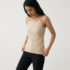 Oakenshield – Cashmere Wool Camisole — Beige