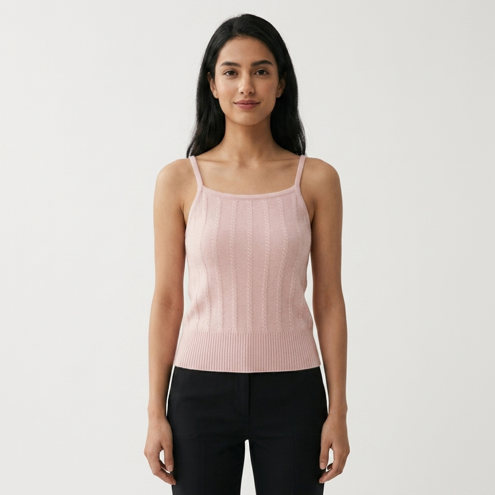 Oakenshield – Cashmere Wool Camisole — Pink