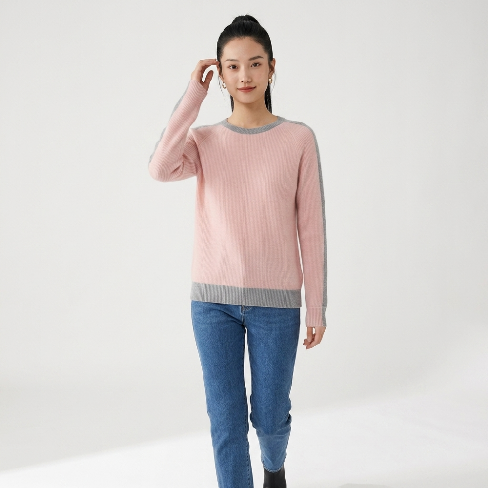 Vesper – Cashmere Wool Sweater — Pink