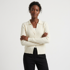 Oaktwist – Cashmere Wool Cardigan — White