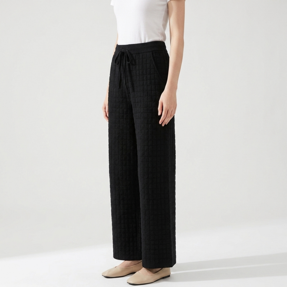 Softgrid – Cashmere Wool Pants — Black