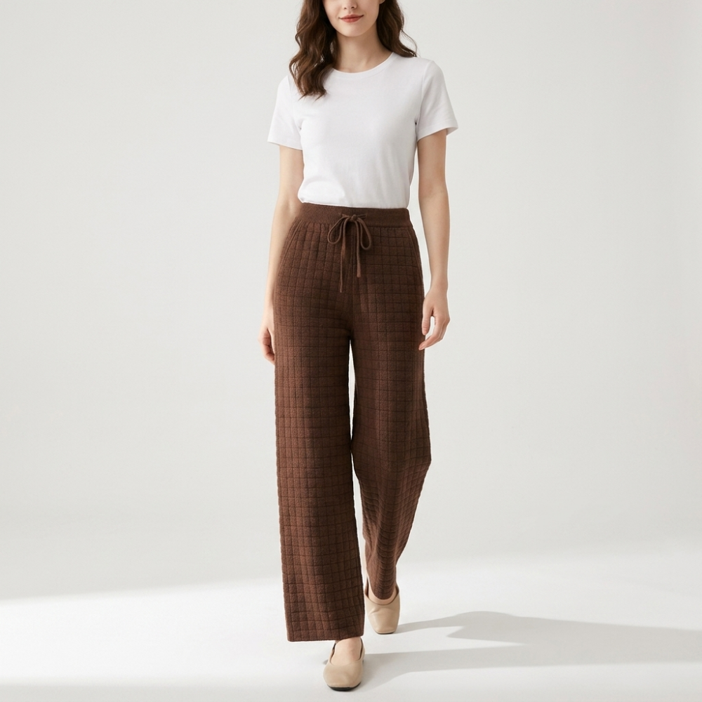 Softgrid – Cashmere Wool Pants — Brown