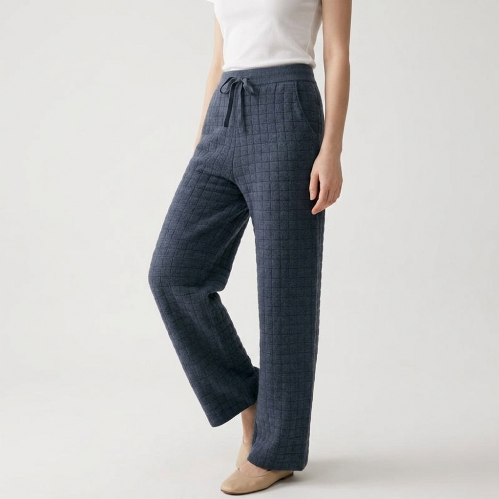 Softgrid – Cashmere Wool Pants — Gray blue