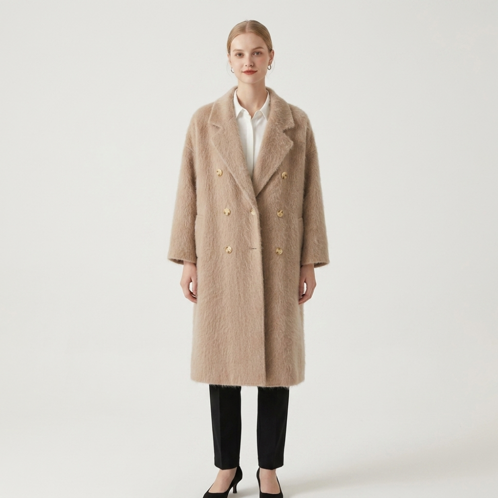 Skyforge – Cashmere Wool Coat — Beige