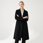Stormveil – Cashmere Wool Coat — Black