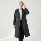 Stormveil – Cashmere Wool Coat — Gray