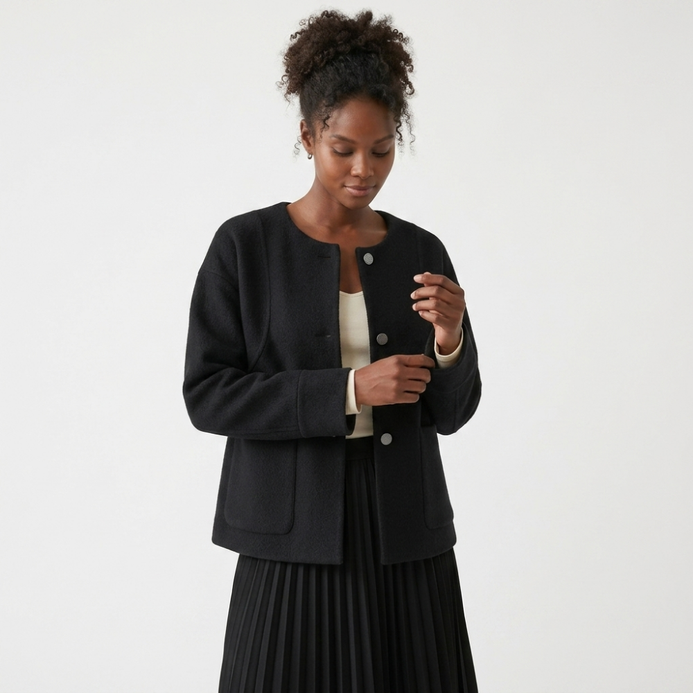 Starhaven – Cashmere Wool Jacket — Black