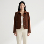 Valethread – Cashmere Wool Blazer — Brown