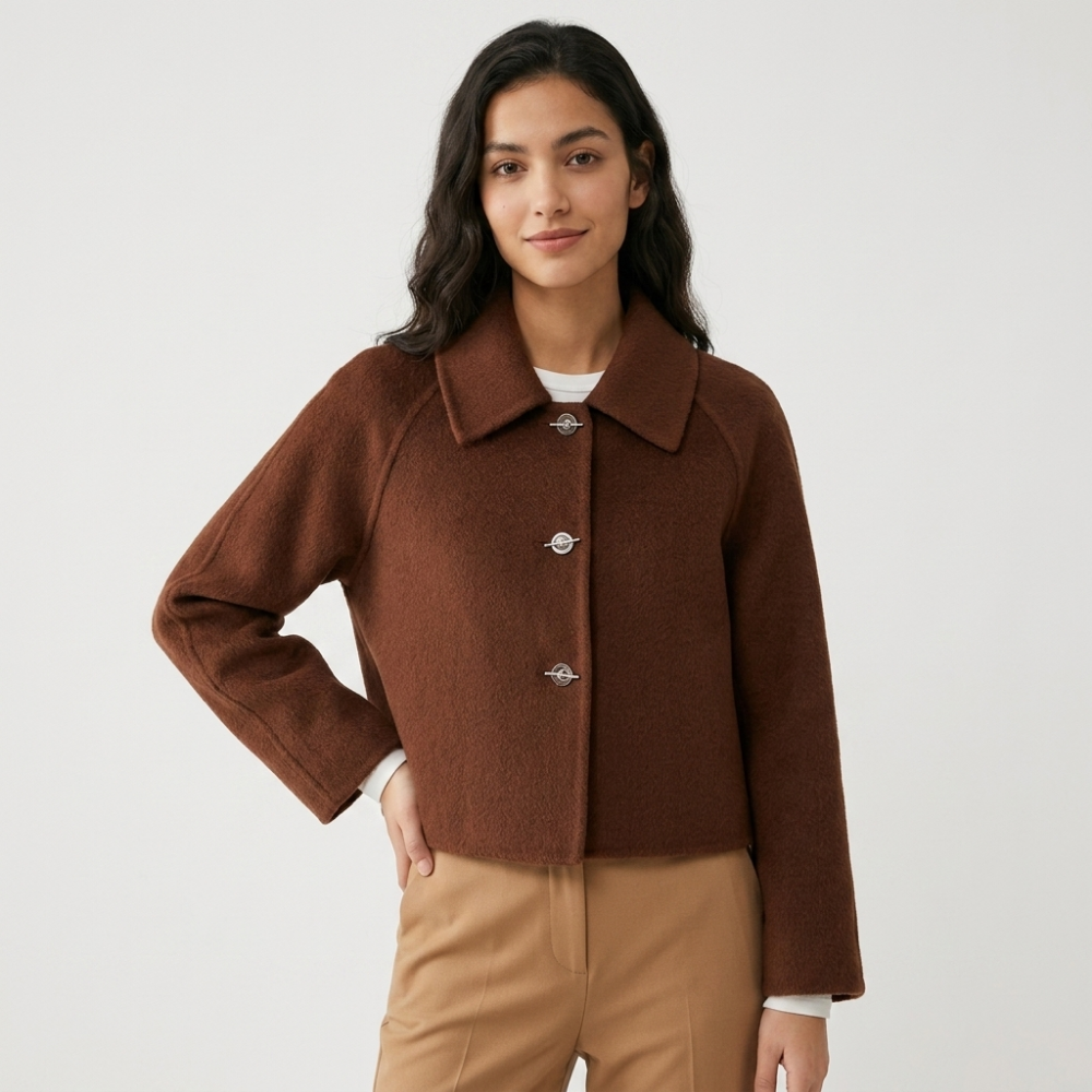 Quillfen – Cashmere Wool Jacket — Brown
