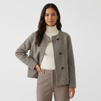 Zinnia – Cashmere Wool Jacket — Tan