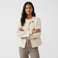 Zinnia – Cashmere Wool Jacket — White