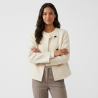 Zinnia – Cashmere Wool Jacket — White