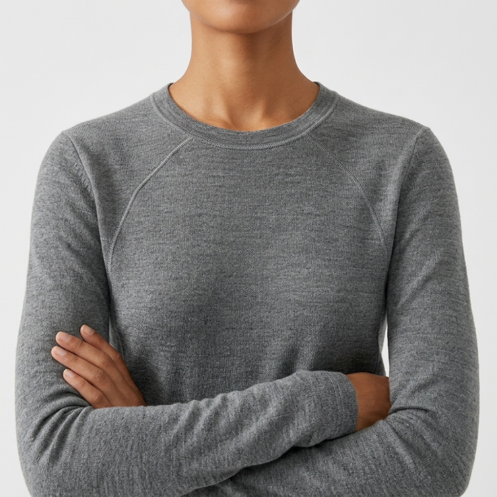 Brooklane – Cashmere Wool Long-Sleeve Top