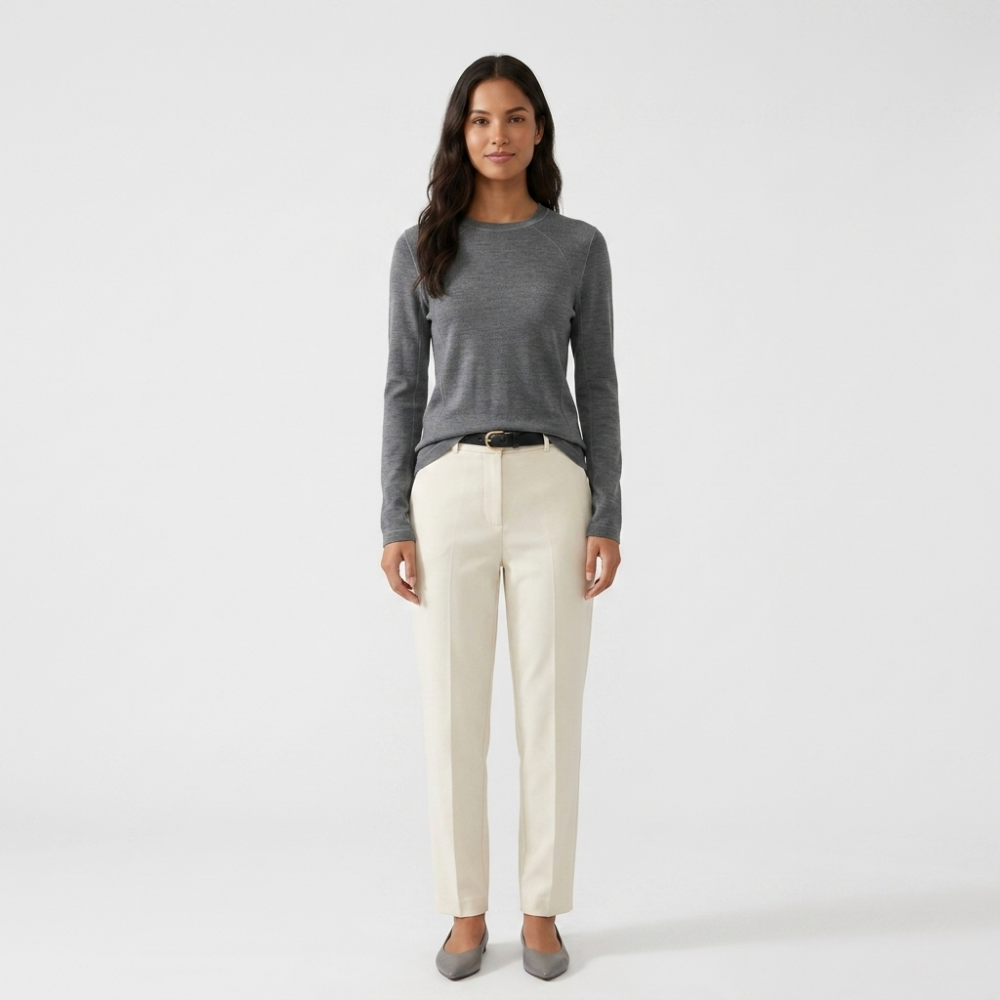 Brooklane – Cashmere Wool Long-Sleeve Top
