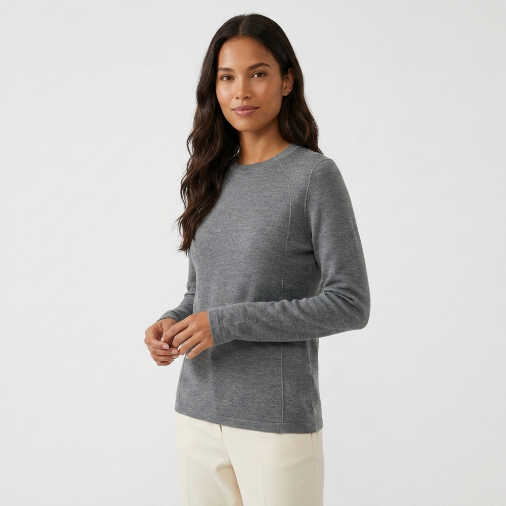 Brooklane – Cashmere Wool Long-Sleeve Top