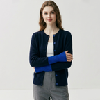 Alderline – Cashmere Wool Cardigan — Blue