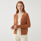 Greyhaven – Cashmere Wool Cardigan — Caramel