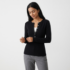 Crosshaven – Cashmere Wool Sweater — Black