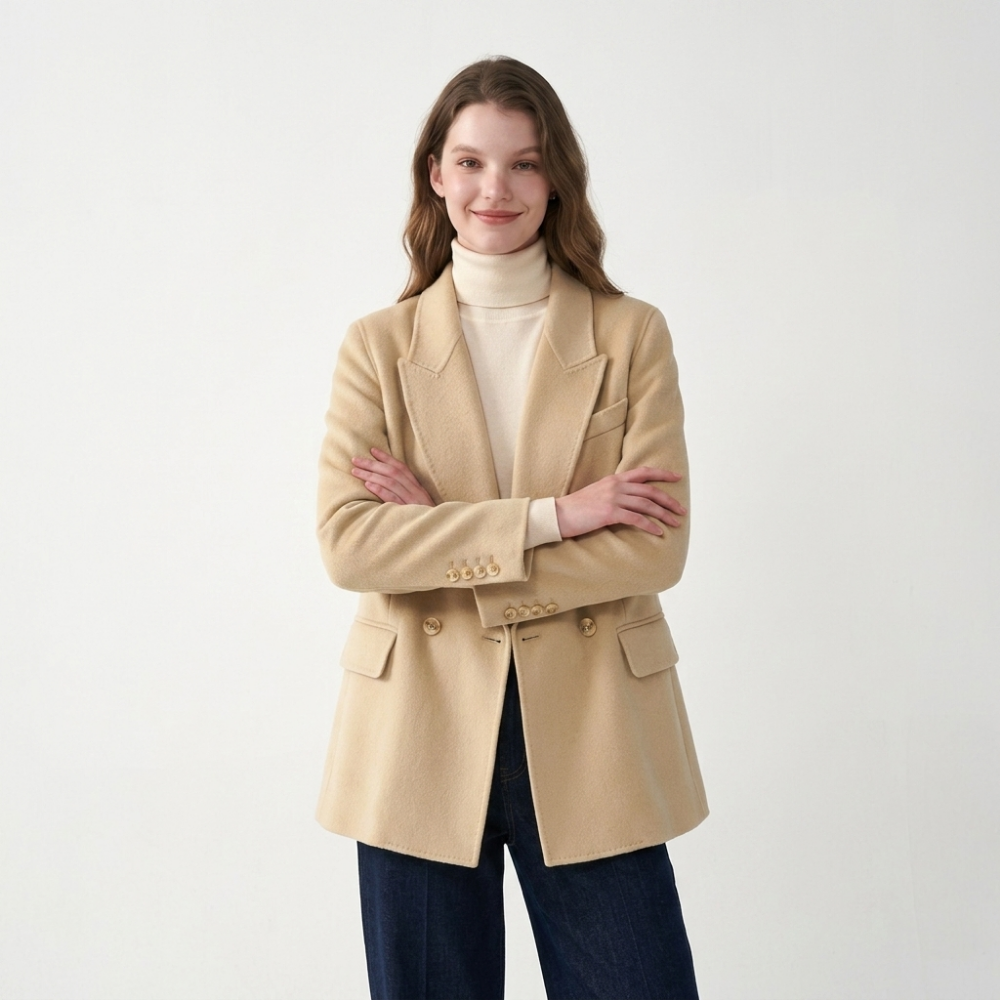 Highridge – Wool Blazer — Beige