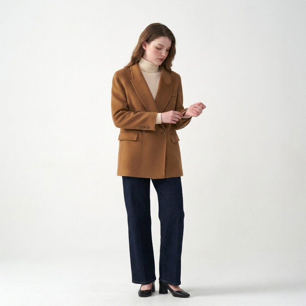 Highridge – Wool Blazer — Caramel