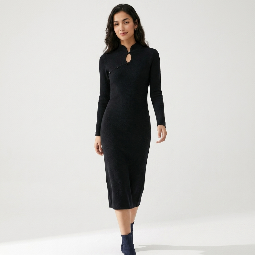 Eastline – Wool Dress — Black